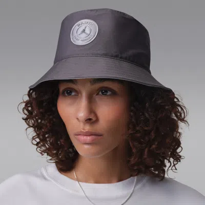 Jordan Nike Unisex Paris Saint-germain Apex Bucket Hat In Gray