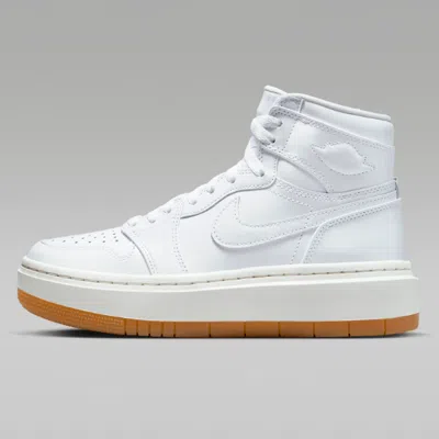 Pre-owned Jordan Nike Women's Air  1 Elevate High Shoes 'white/gum' (fb9894-100)