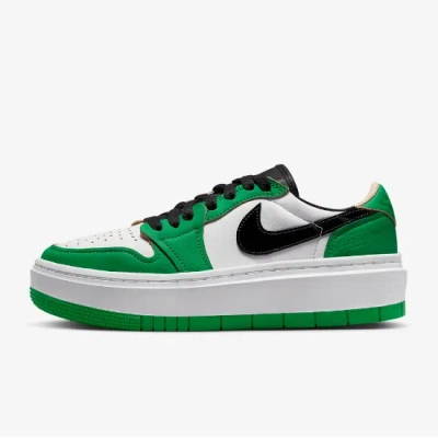Pre-owned Jordan Nike Women's  1 Elevate Low Se Shoes 'lucky Green' (dq8394-301)