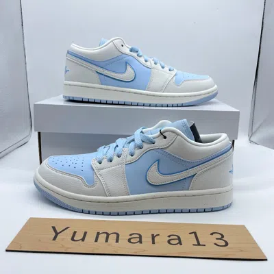 Pre-owned Jordan Nike Women's  1 Low Se Reverse Ice Blue Dv1299-104 Women's Size In Multicolor