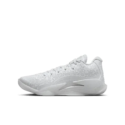 Jordan Nike Zion 3 Big Kids' Basketball Shoes In White