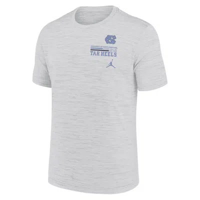Jordan North Carolina Campus Chest Stack Velocity Nike Men's Dri-fit College T-shirt In Gray