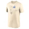 Jordan Men's Natural North Carolina Tar Heels Campus Shadow Legend Performance T-shirt