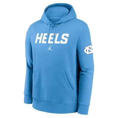 Jordan North Carolina Club 2-hit Nickname Nike Men's College Pullover Hoodie In Blue