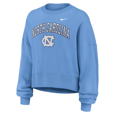 Jordan North Carolina Phoenix Arch Nike Women's College Pullover Crew In Blue