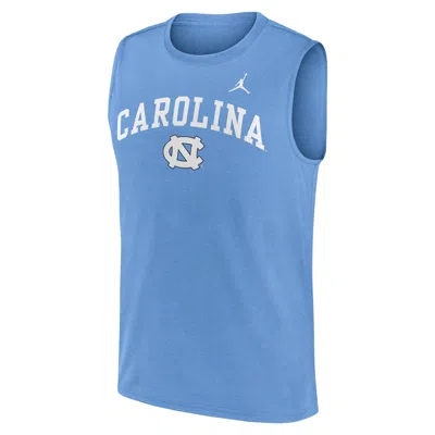 Jordan North Carolina Primetime Arch Legend  Men's Dri-fit College Muscle Tank Top In Blue