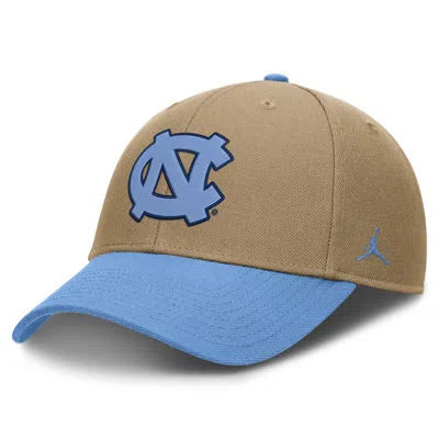 Jordan North Carolina Primetime Rise  Brand Dri-fit College Trucker Adjustable Hat In Brown