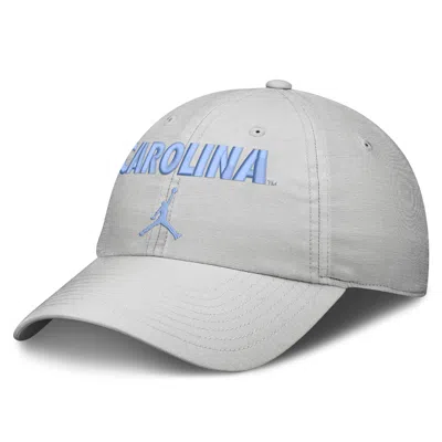Jordan North Carolina Sideline Club Practice  Brand College Adjustable Hat In Grey