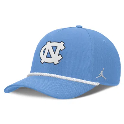 Jordan North Carolina Sideline Rope Rise  Brand College Adjustable Hat In Blue