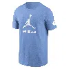 Jordan Men's North Carolina Tar Heels Campus Mascot  College T-shirt In Blue