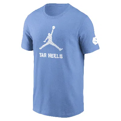 Jordan Men's North Carolina Tar Heels Campus Mascot  College T-shirt In Blue