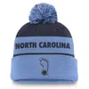Jordan North Carolina Tar Heels Primetime Peak Nike Unisex College Cuffed Pom Beanie In Blue