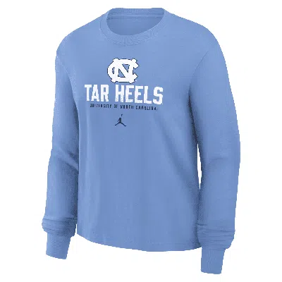 Jordan Women's Carolina Blue North Carolina Tar Heels Primetime University Long Sleeve Boxy T-shirt In Light Blue