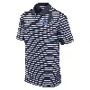 Jordan Men's North Carolina Tar Heels Primetime Victory Striped  Dri-fit College Polo In Blue
