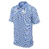 Jordan Men's North Carolina Tar Heels Primetime Victory Striped  Dri-fit College Polo In Blue
