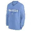 Jordan North Carolina Tar Heels Sideline Nike Men's College Long-sleeve Windshirt In Blue