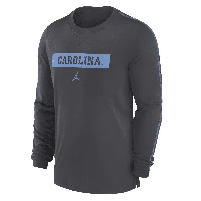 Jordan Men's North Carolina Tar Heels Sideline Player  Dri-fit College T-shirt In Grey