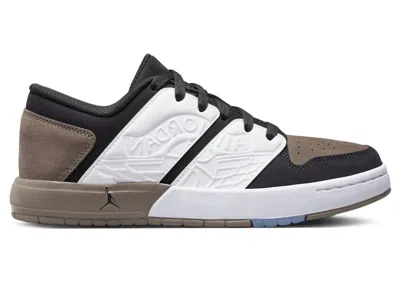 Pre-owned Jordan Nu Retro 1 Low Black Sneakers In White/palomino