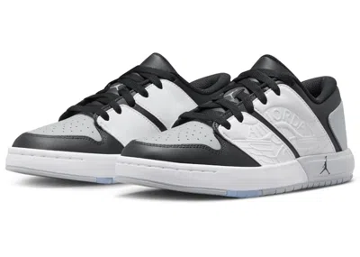Pre-owned Jordan Nu Retro 1 Low Light Smoke Grey Sneakers In White/black/light Soke Grey