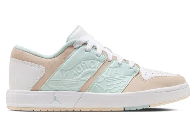 Pre-owned Jordan Nu Retro 1 Low Sneakers In Guava Ice/white/jade Ice In Multi