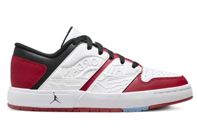 Pre-owned Jordan Nu Retro 1 Low Sneakers In Varsity Red/white/black In Multi