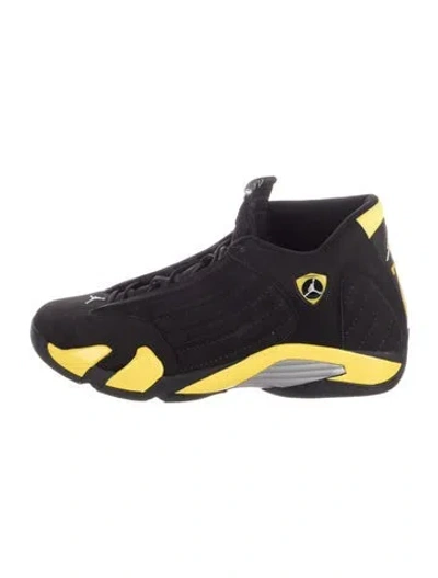 Pre-owned Jordan Nubuck Athletic Sneakers In Black