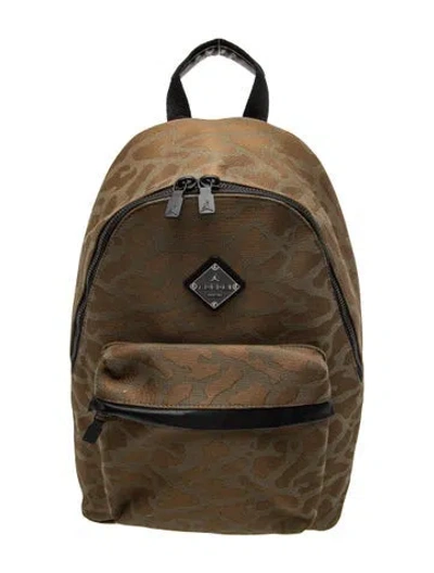 Pre-owned Jordan Nylon Backpack In Green