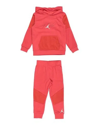 Jordan Babies'  Off Court Flight Po Set Toddler Boy Tracksuit Tomato Red Size 6 Cotton, Polyester