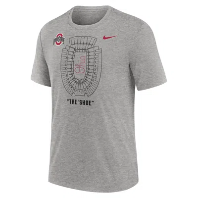 Jordan Ohio State Buckeyes Local Campus Time Honored Tradition  Men's College T-shirt In Grey