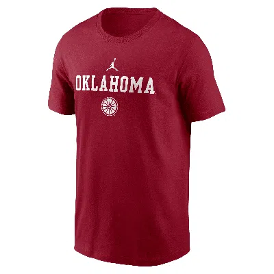 Jordan Oklahoma 2-hit Stacked Nike Men's College T-shirt In Red