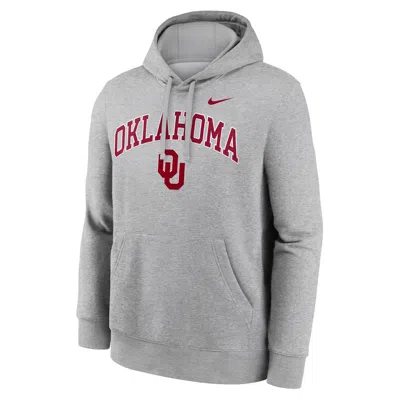 Jordan Oklahoma Arch Nike Men's College Pullover Hoodie In Gray