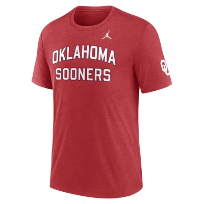Jordan Oklahoma Campus Collegiate Block Nike Men's College T-shirt In Red