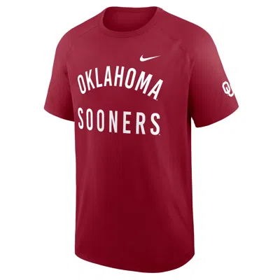 Jordan Oklahoma Premium Performance Nike Men's Dri-fit College T-shirt In Red