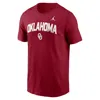 Jordan Oklahoma Primetime Arch Stack Nike Men's College T-shirt In Red