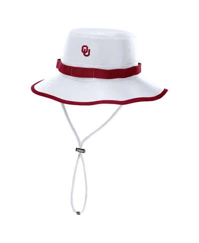 Jordan Oklahoma Sooners Apex Boonie Wide-brim Adjustable Bucket Hat In White