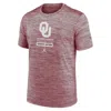 Jordan Oklahoma Sooners Campus Center Block Velocity Nike Men's Dri-fit College T-shirt In Red