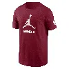 Jordan Men's Oklahoma Sooners Campus Mascot  College T-shirt In Red