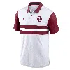 Jordan Men's Oklahoma Sooners Primetime Campus Vapor  Dri-fit College Polo In White