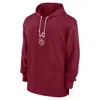 Jordan Men's Crimson Oklahoma Sooners 2024/25 Sideline Jersey Performance Pullover Hoodie In Red