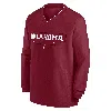 Jordan Men's Oklahoma Sooners Sideline  College Long-sleeve Windshirt In Red