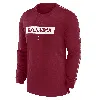Jordan Oklahoma Sooners Sideline Player Nike Men's Dri-fit College T-shirt In Red