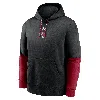 Jordan Oklahoma Sooners Sideline Team Issue Club Nike Men's College Pullover Hoodie In Black