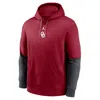 Jordan Oklahoma Sooners Sideline Team Issue Club Nike Men's College Pullover Hoodie In Red