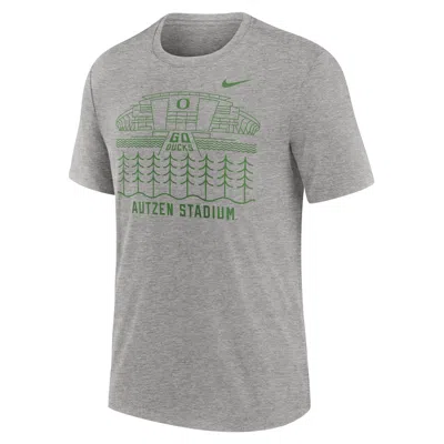 Jordan Oregon Ducks Local Campus Time Honored Tradition  Men's College T-shirt In Grey