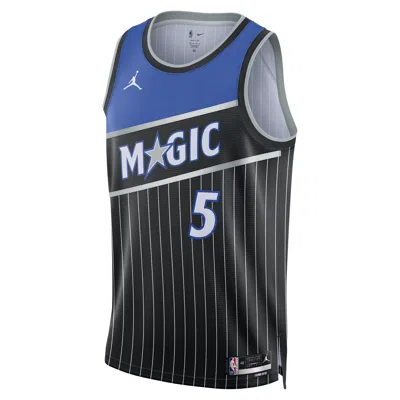 Jordan Orlando Magic 2025/26 Statement Edition Nike Men's Dri-fit Nba Swingman Jersey In Black