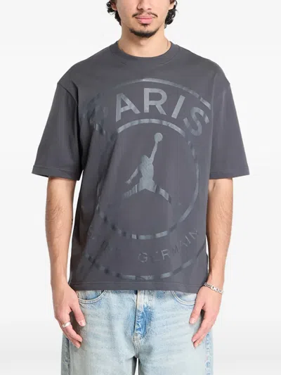 Jordan Paris Saint-germain T-shirt In Gray