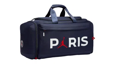 Pre-owned Jordan Paris Saintgermain 62.5l Duffle Bag In Midnight Navy Blue