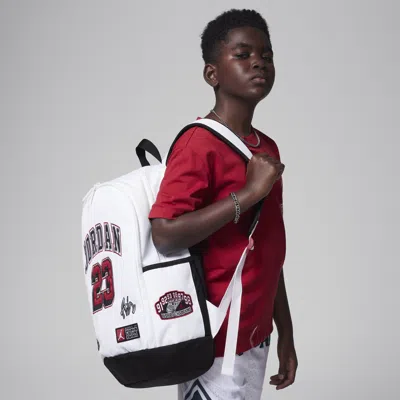 Jordan Patch Backpack Big Kids Backpack (27l) In White