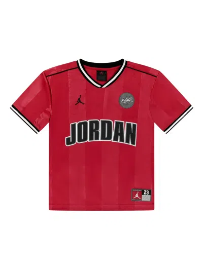 Jordan Kids' Patch-detail T-shirt In Red