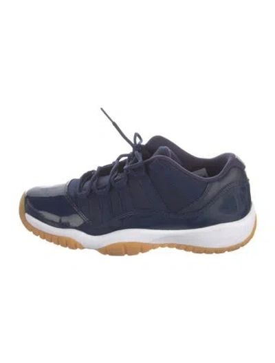 Pre-owned Jordan Patent Leather Athletic Sneakers In Blue